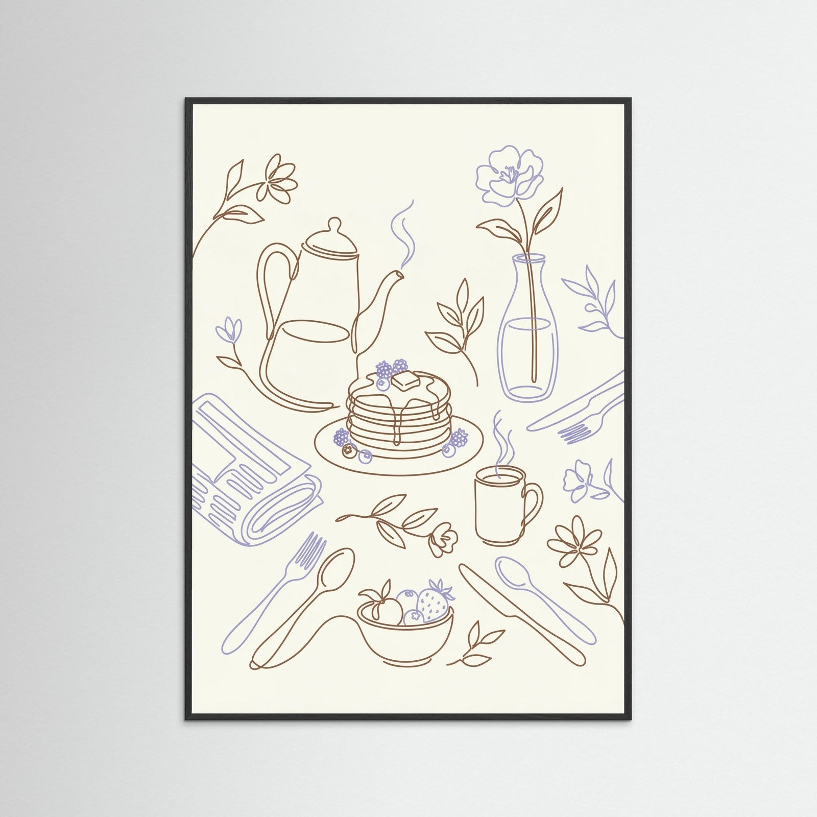 Black Wood Culinary Doodles