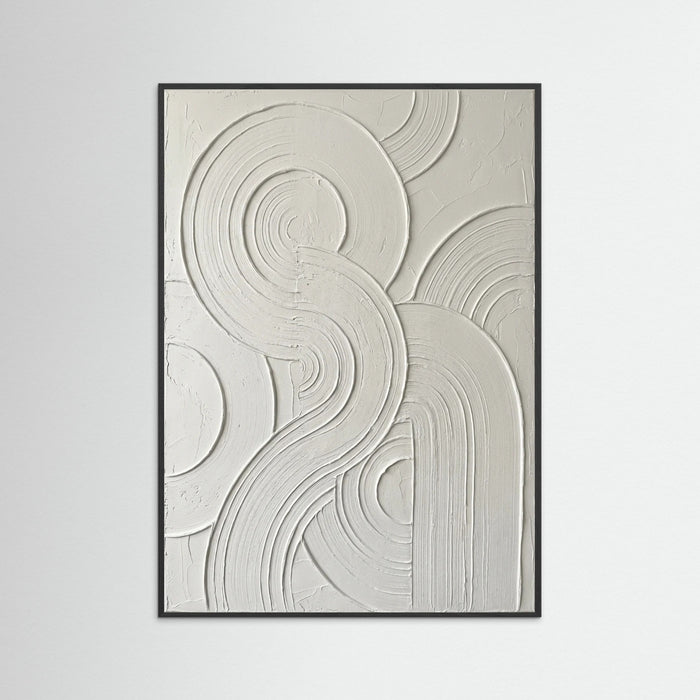 Black Wood Curved Relief