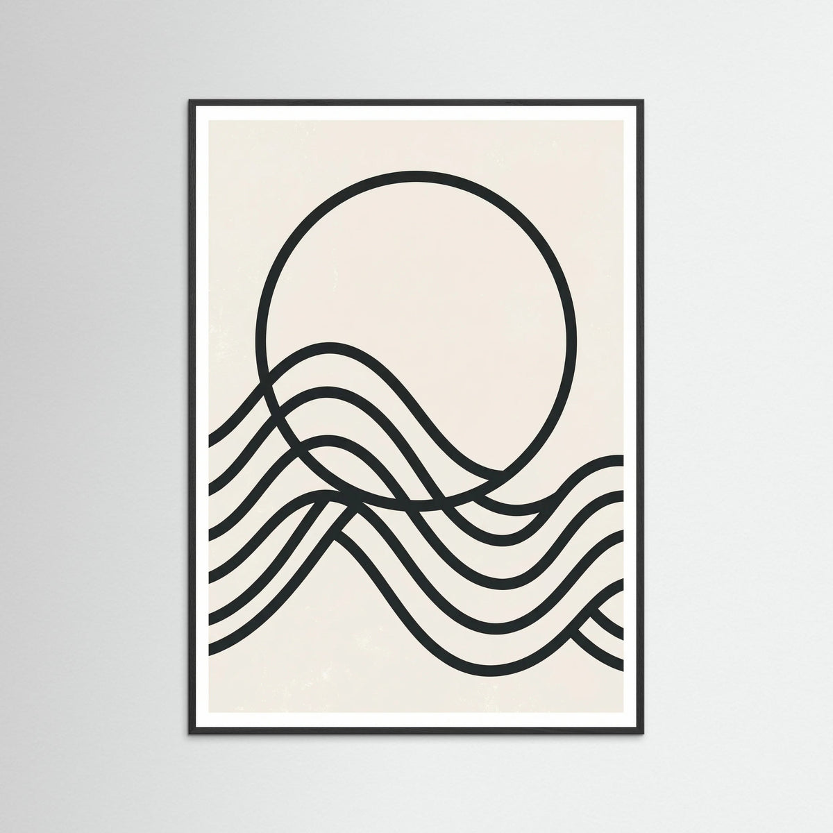 Black Wood Curved Rhythms