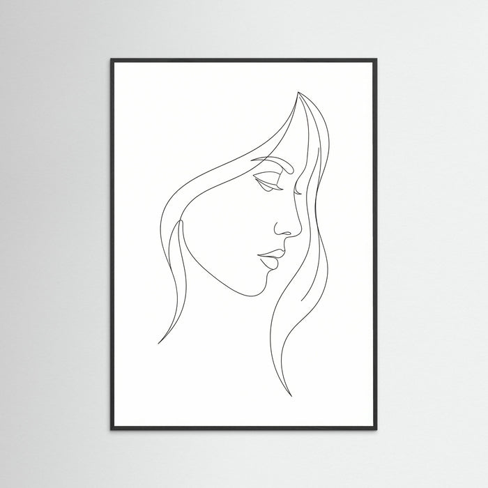 Black Wood Curved Silhouette