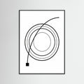 Black Wood Curved Trajectory