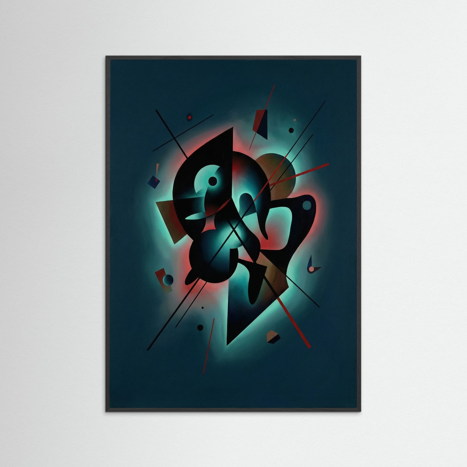 Black Wood Dark Geometric Flow