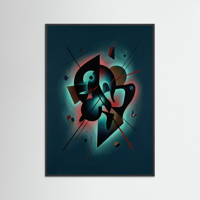 Black Wood Dark Geometric Flow