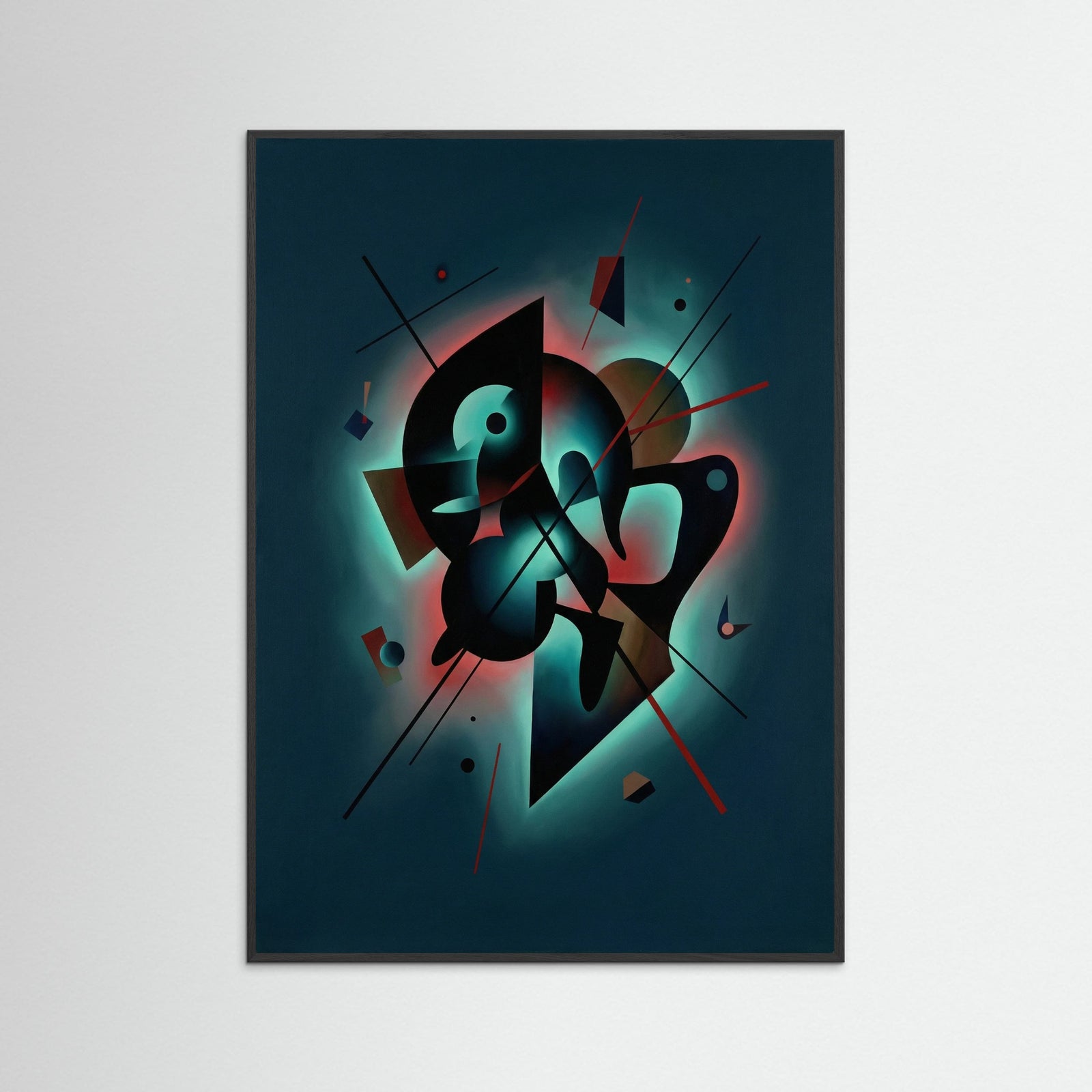 Black Wood Dark Geometric Flow