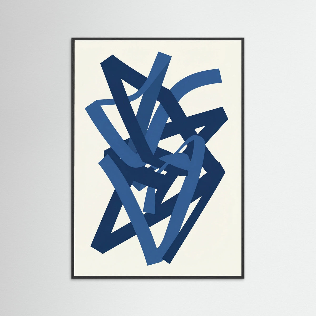 Black Wood Deep Blue Strands