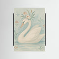 Black Wood Delicate Swan