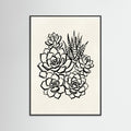 Black Wood Desert Bloom