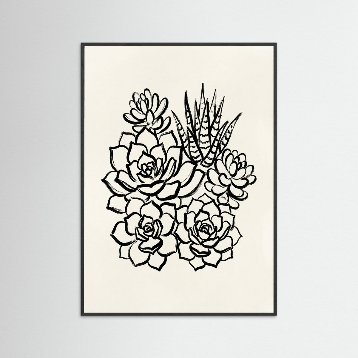 Black Wood Desert Bloom