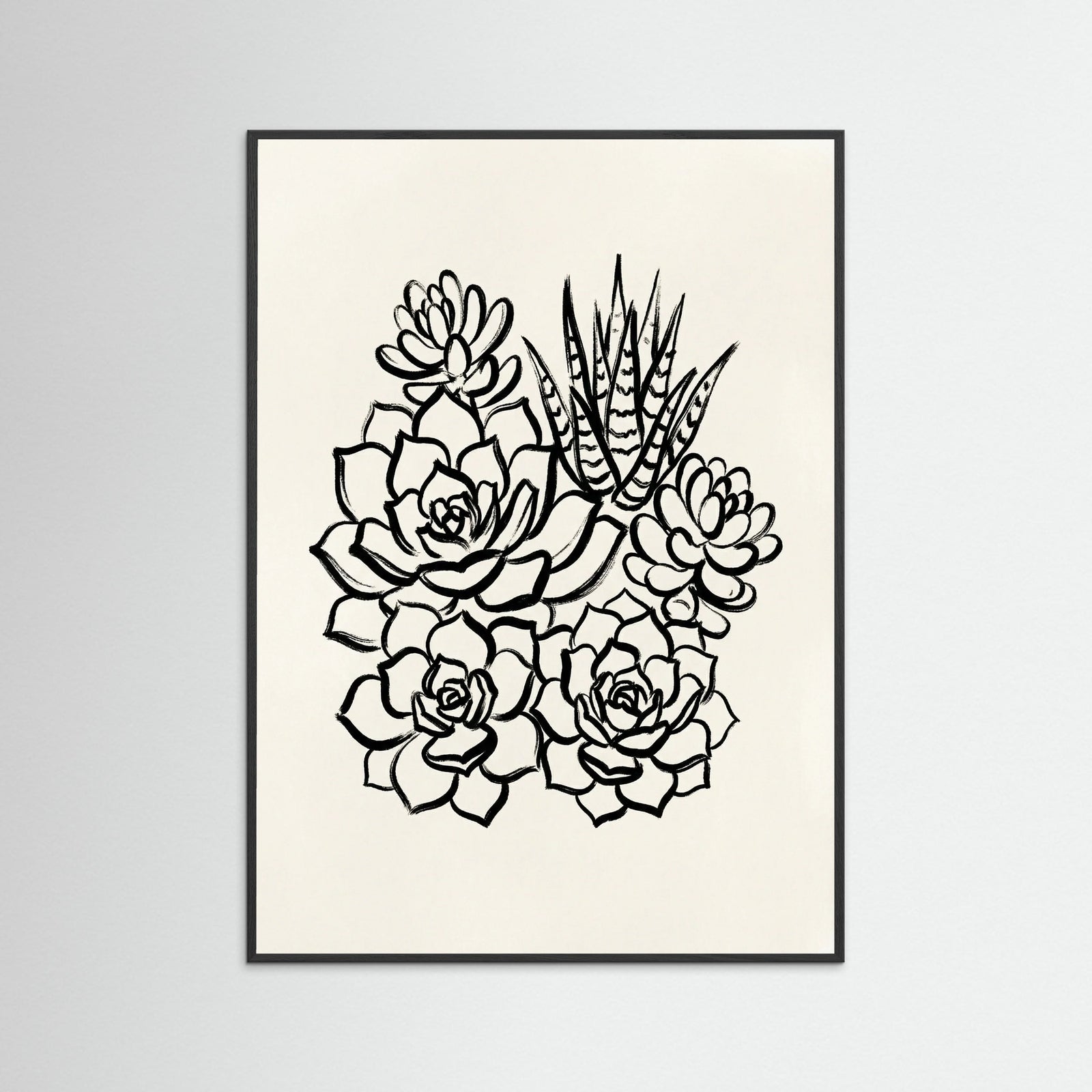Black Wood Desert Bloom