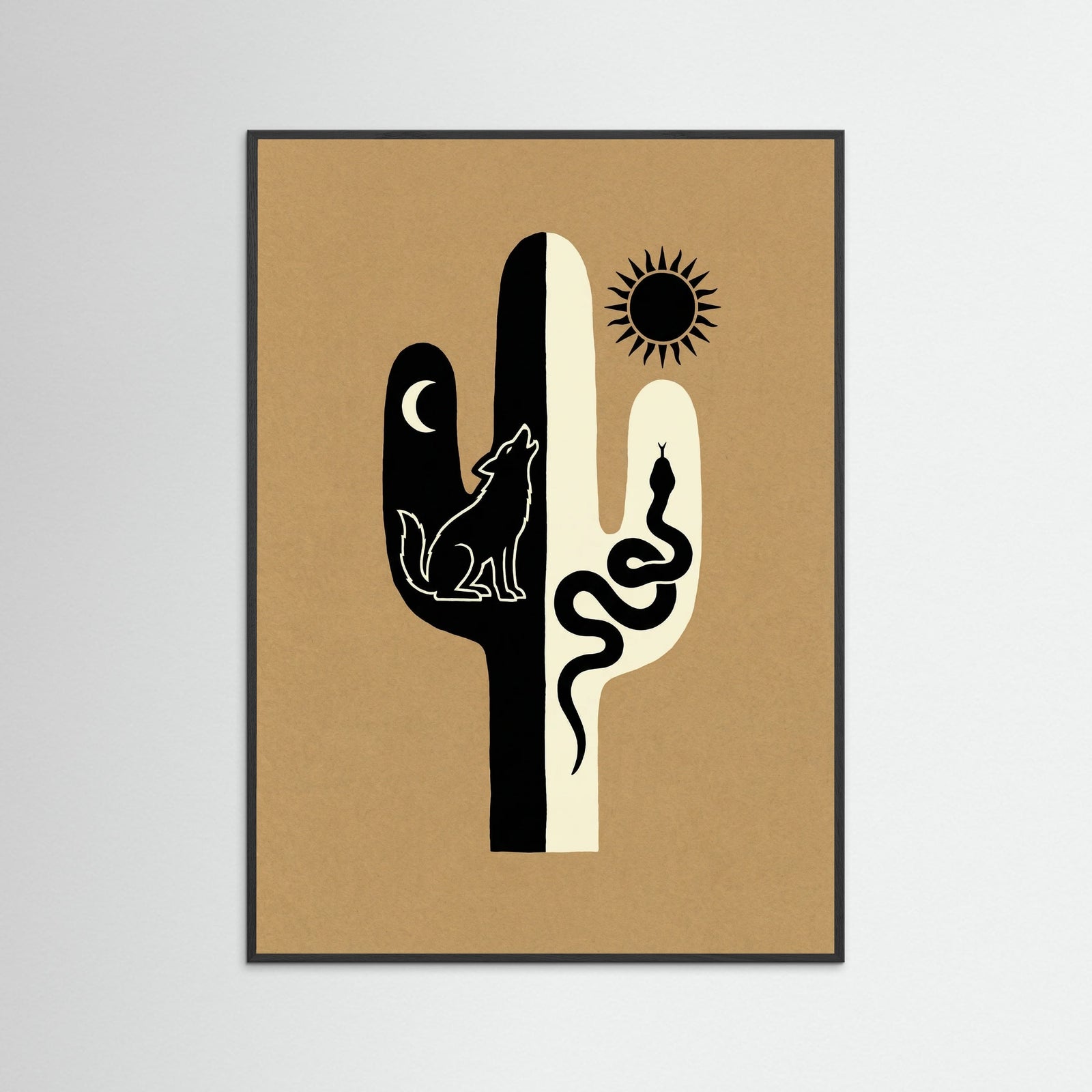 Black Wood Desert Duality