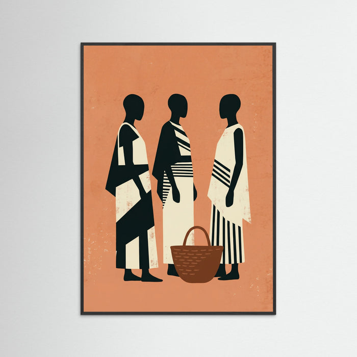 Black Wood Desert Woman