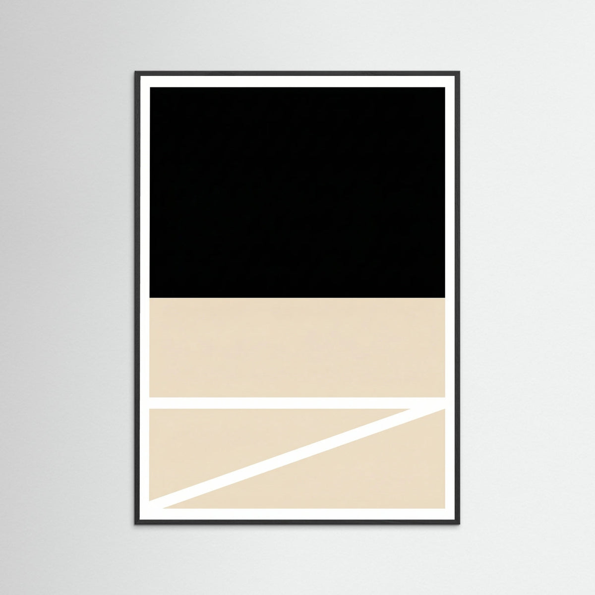 Black Wood Diagonal Balance