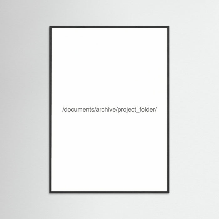 Black Wood Digital File Label