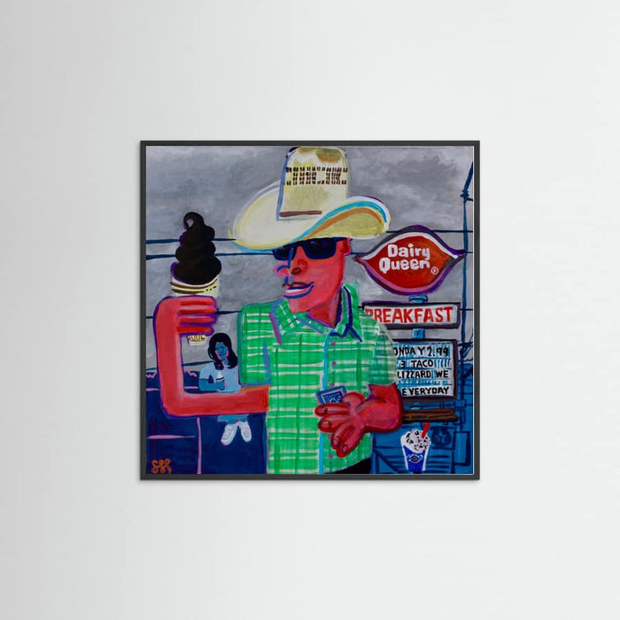 Black Wood Dip Cone Big Poster