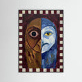 Black Wood Divided Visage