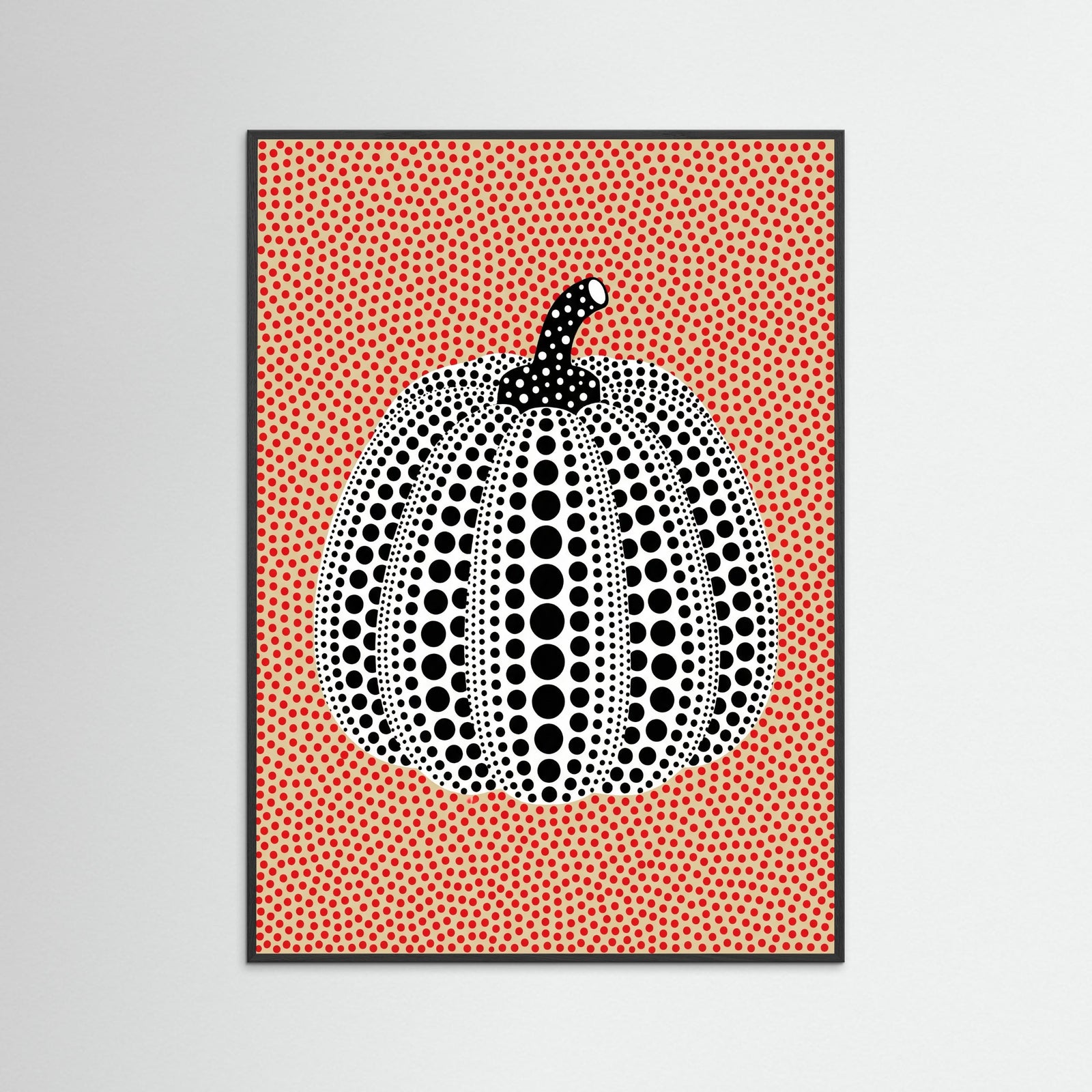 Black Wood Dotted Pumpkin Pop