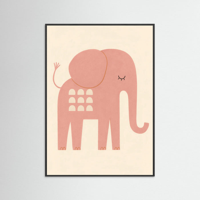 Black Wood Dreamy Elephant