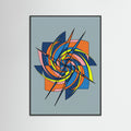 Black Wood Dynamic Abstraction Gray