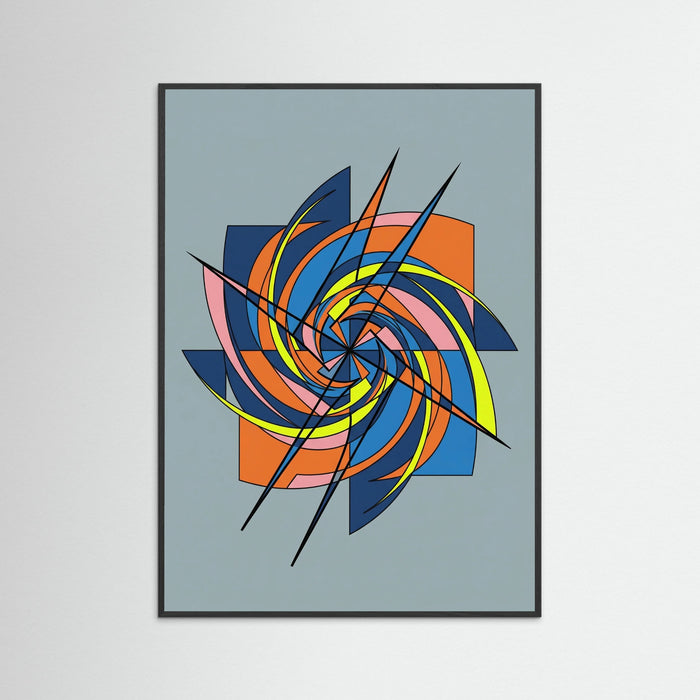Black Wood Dynamic Abstraction Gray