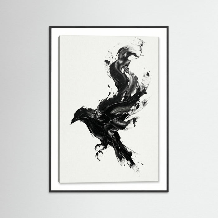 Black Wood Dynamic Brushstroke