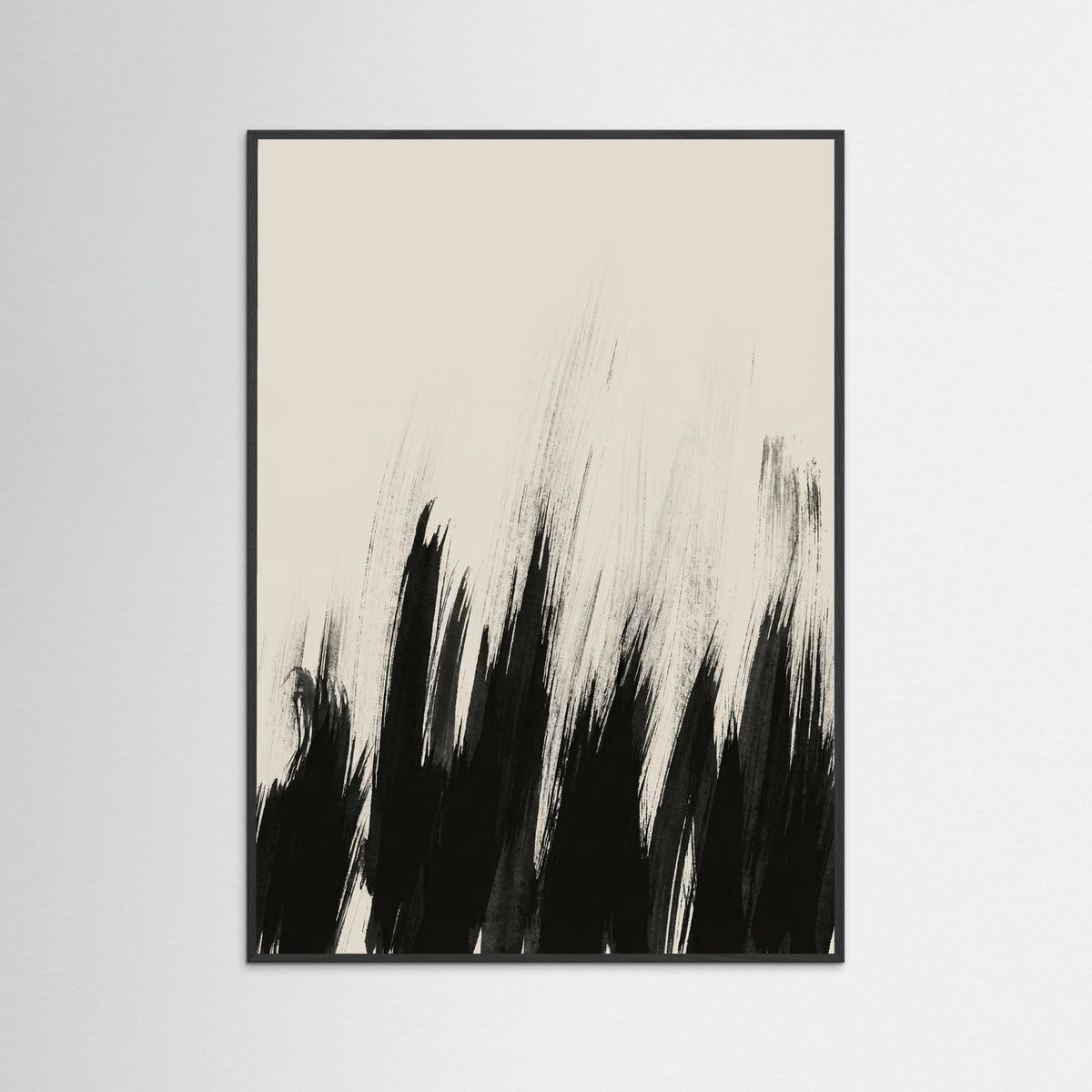 Black Wood Dynamic Brushstrokes