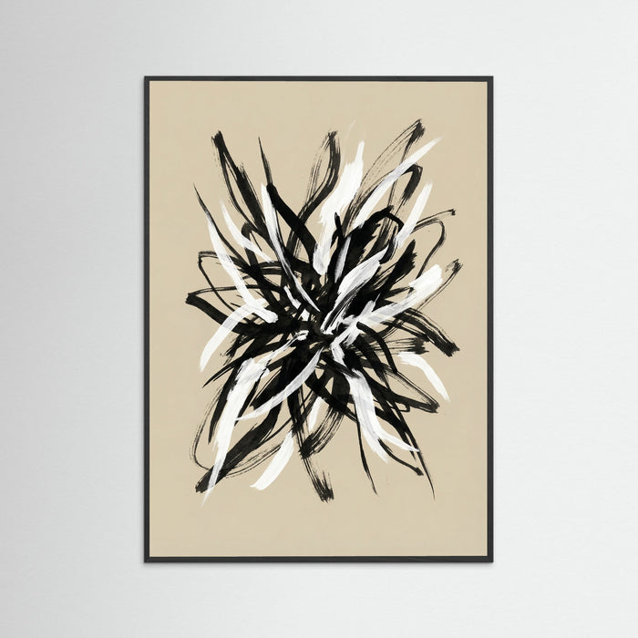 Black Wood Dynamic Brushwork