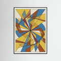 Black Wood Dynamic Geometric Forms