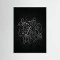 Black Wood Dynamic Human Forms
