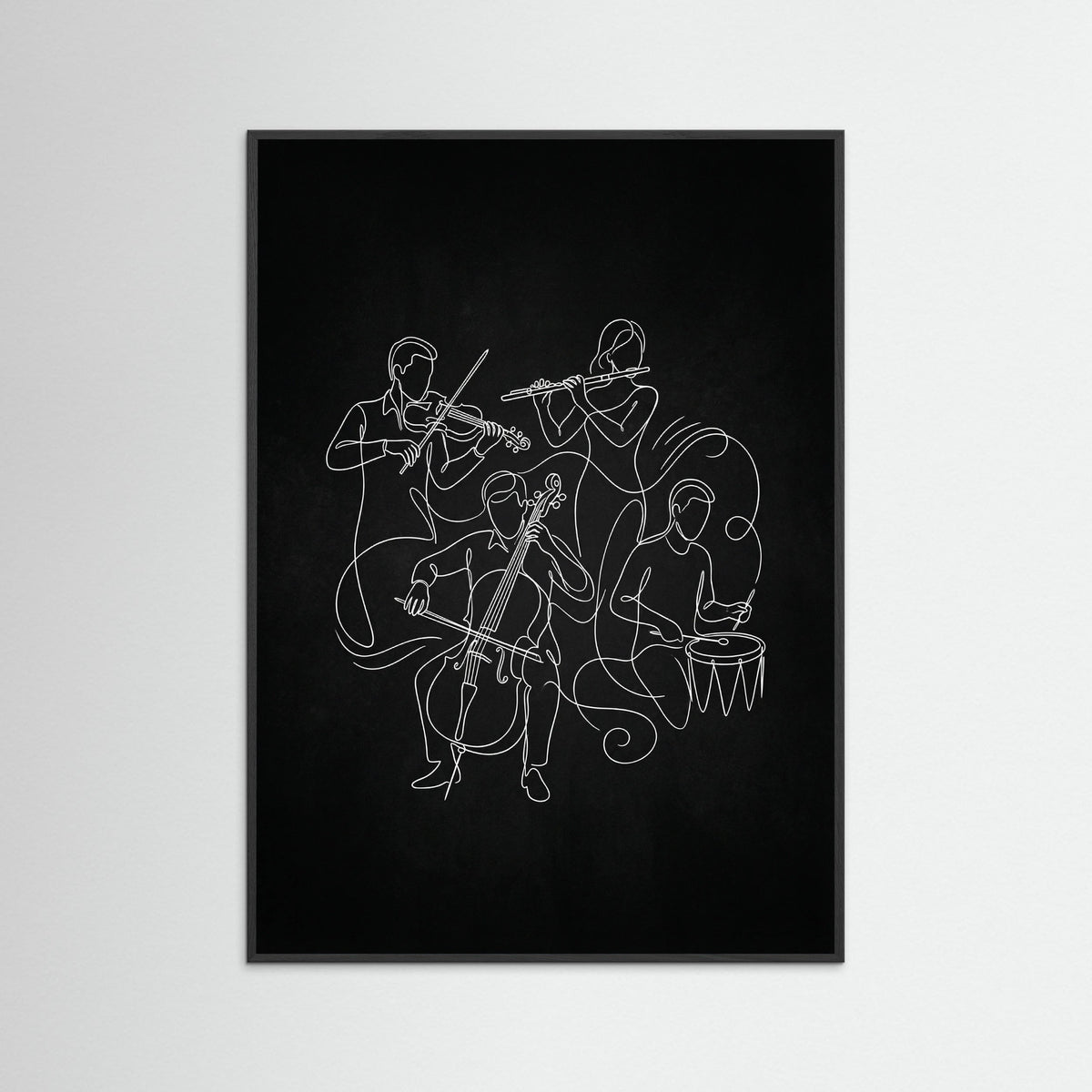 Black Wood Dynamic Human Forms