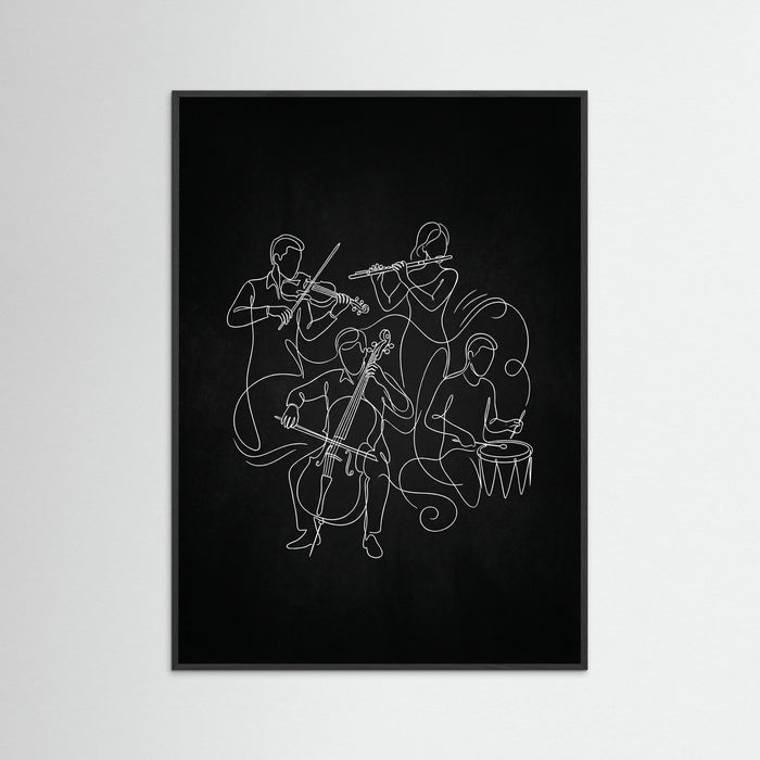 Black Wood Dynamic Human Forms