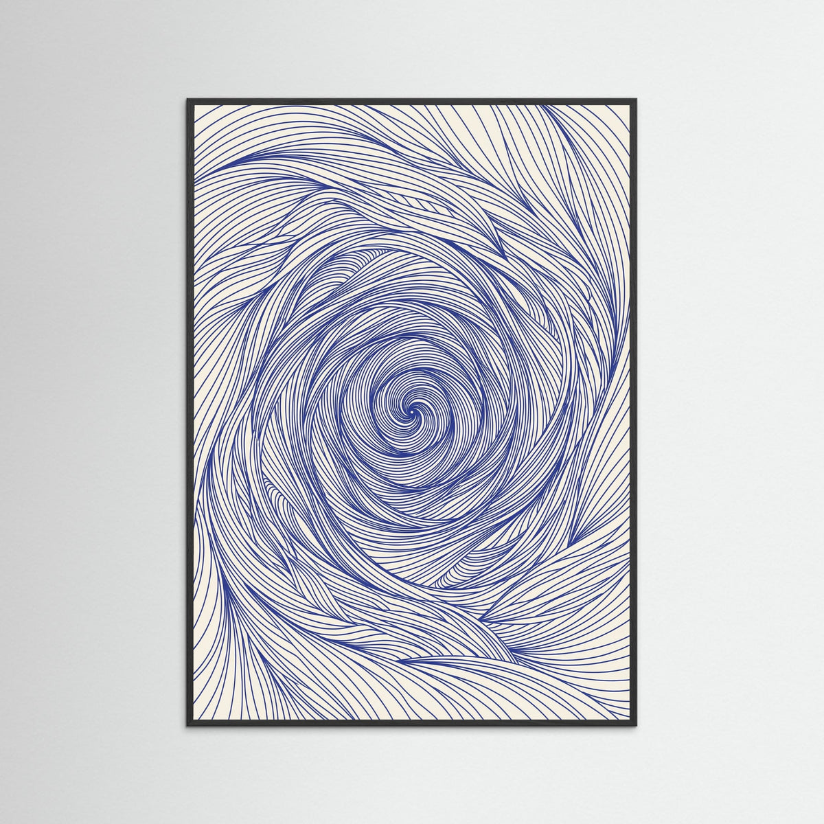 Black Wood Dynamic Indigo Swirl