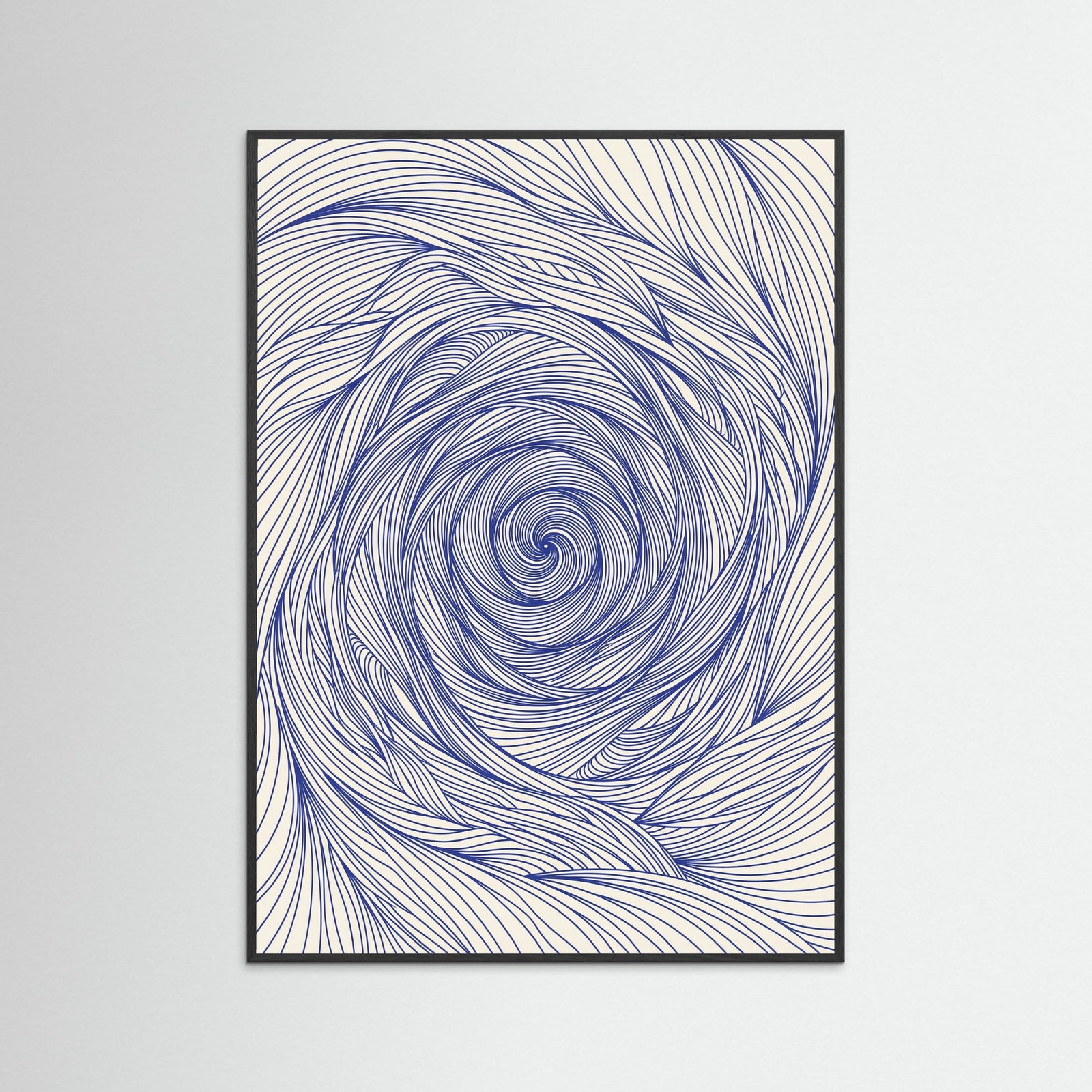 Black Wood Dynamic Indigo Swirl