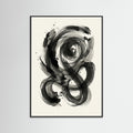 Black Wood Dynamic Inkwork