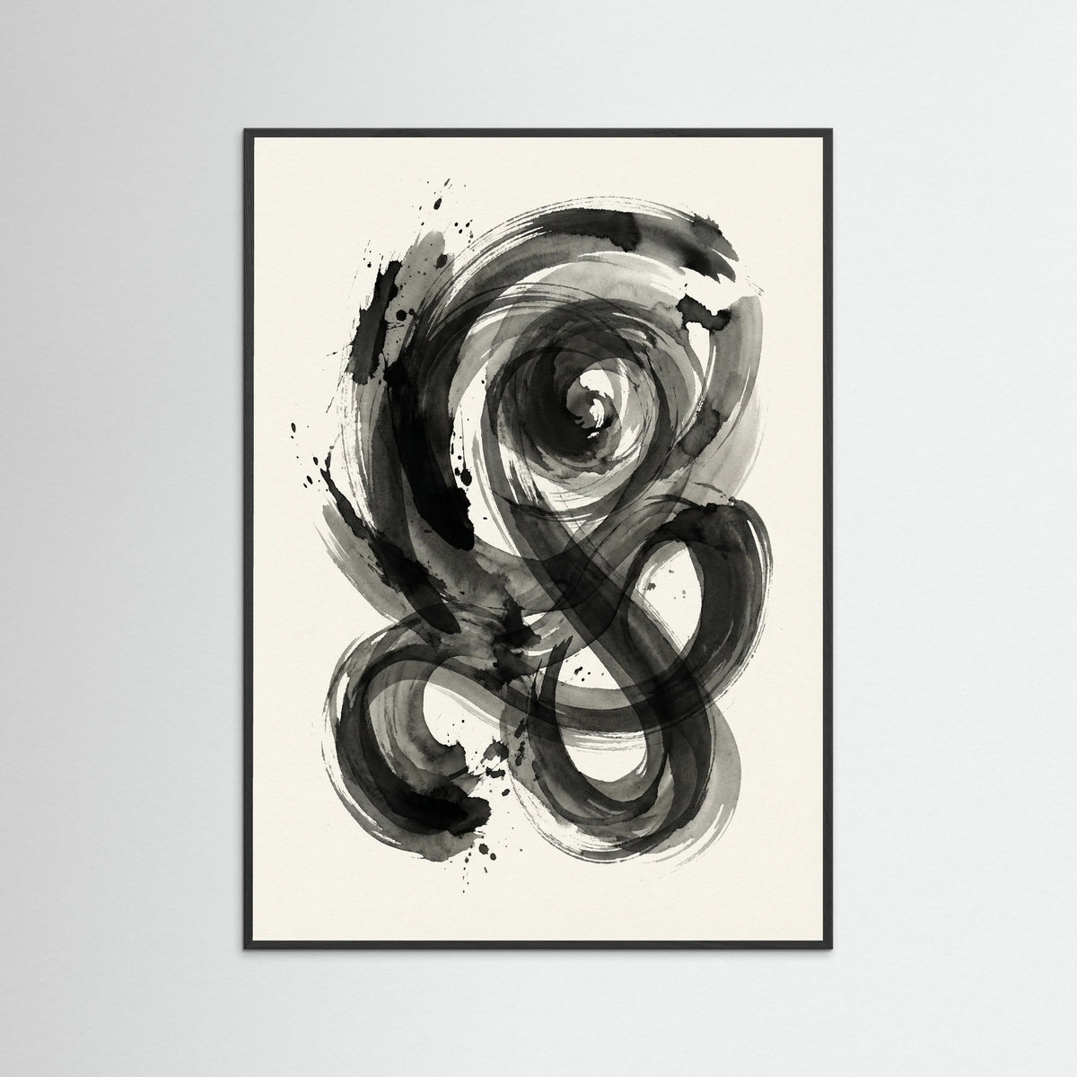 Black Wood Dynamic Inkwork