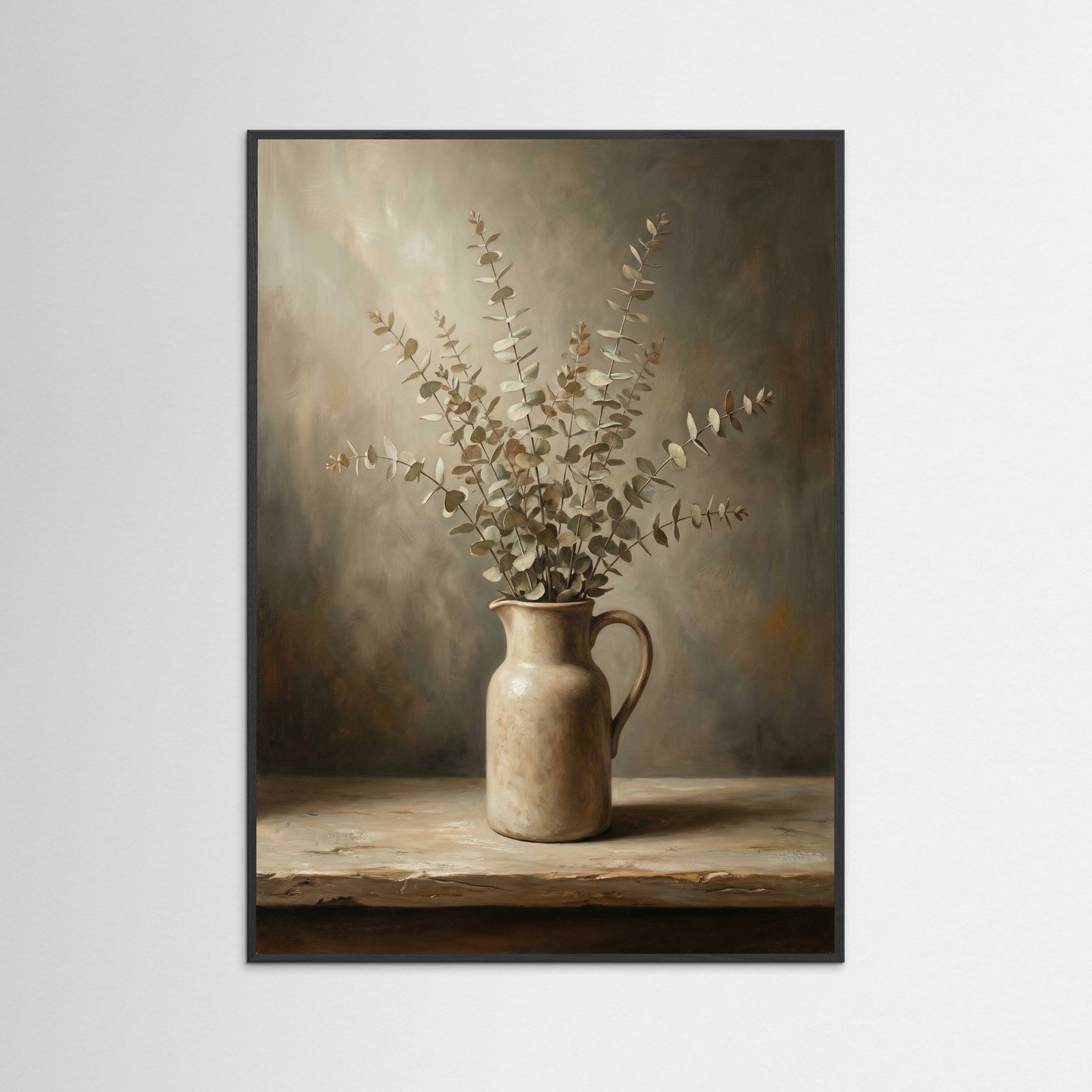 Black Wood Earthen Florals