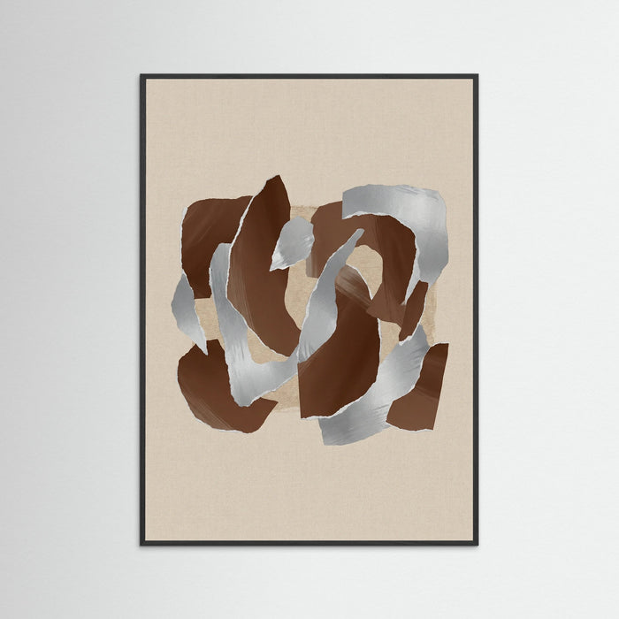 Black Wood Earthy Abstraction