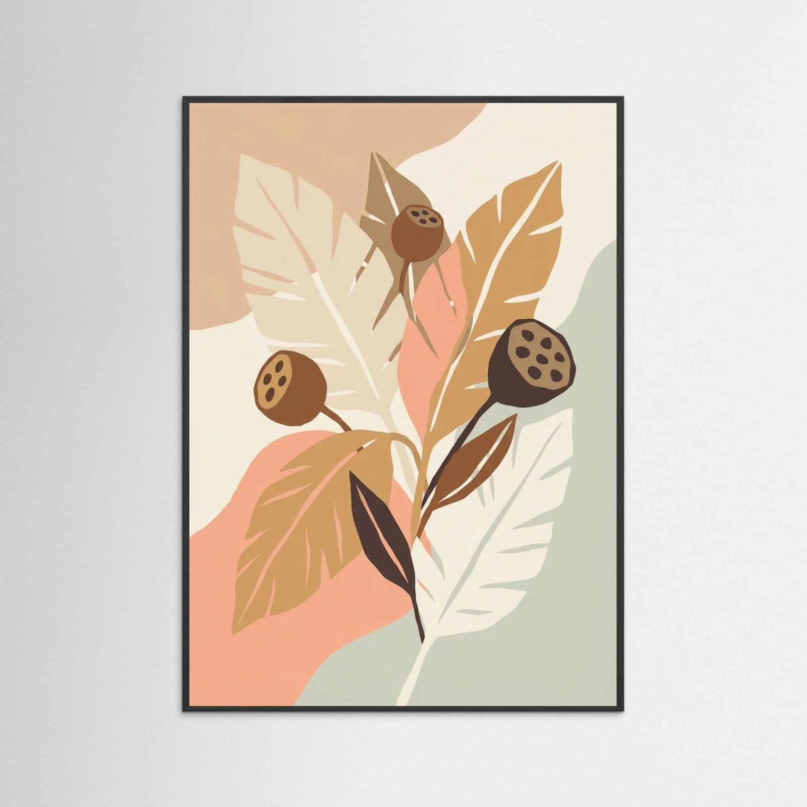 Black Wood Earthy Petals