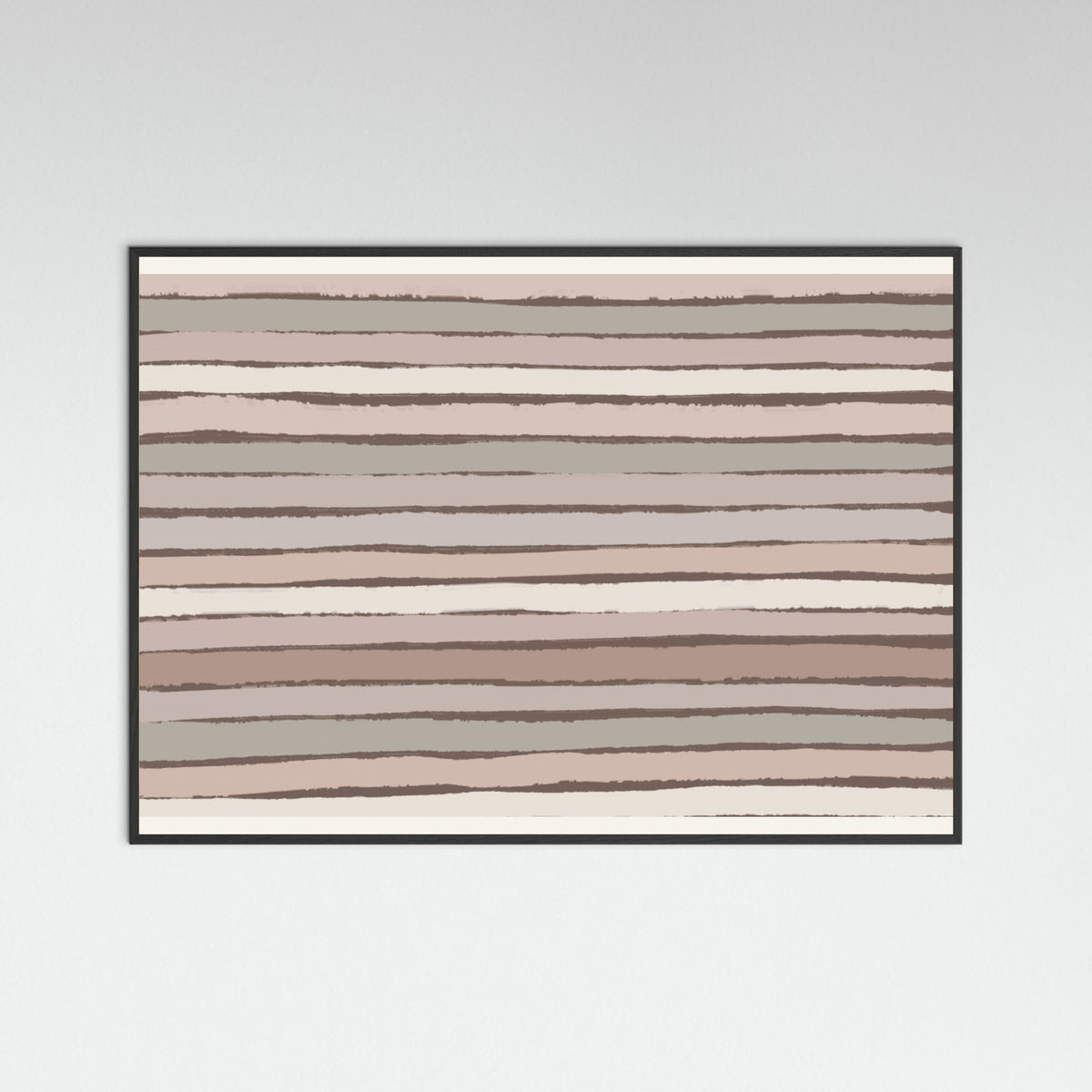 Black Wood Earthy Stripes Poster