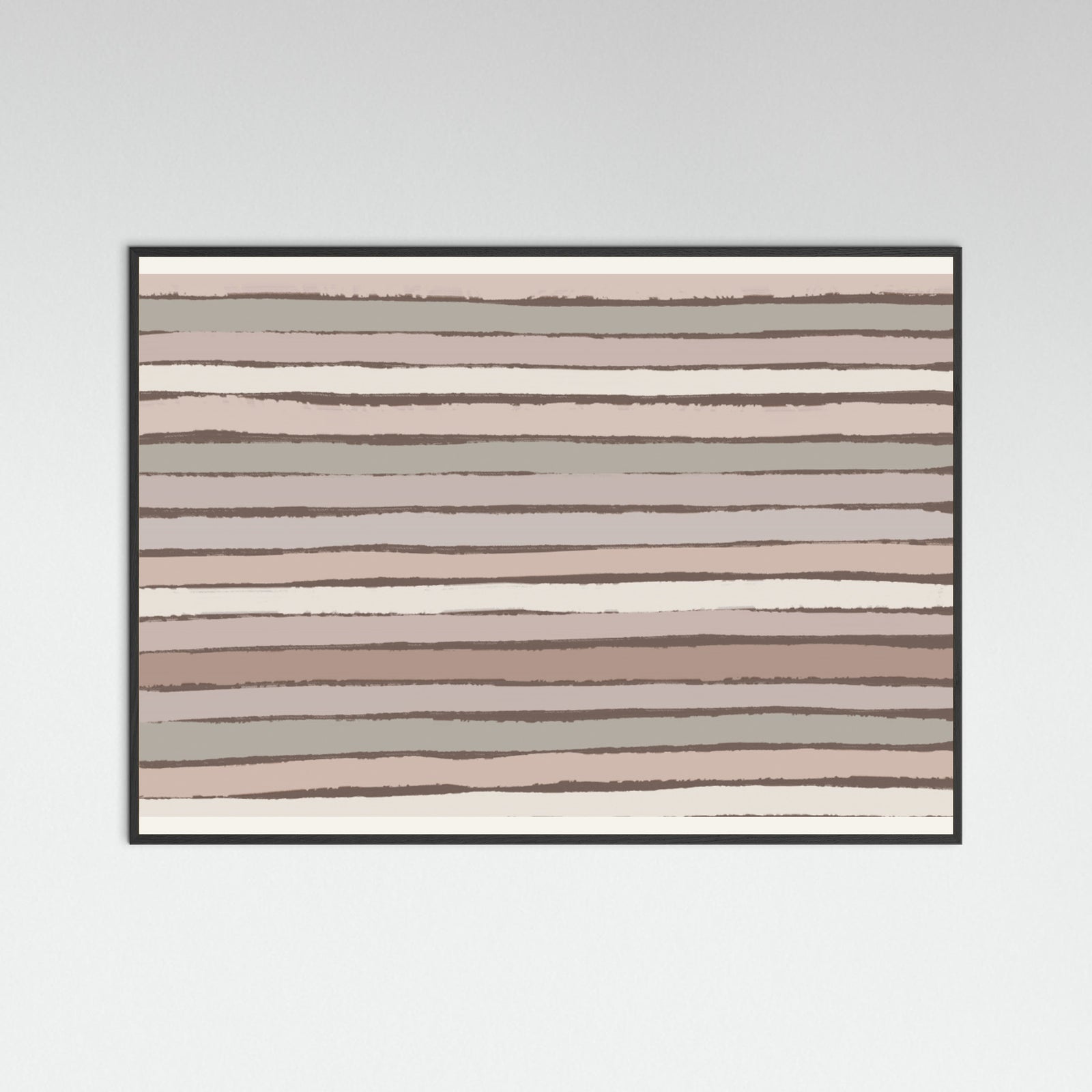 Black Wood Earthy Stripes Poster