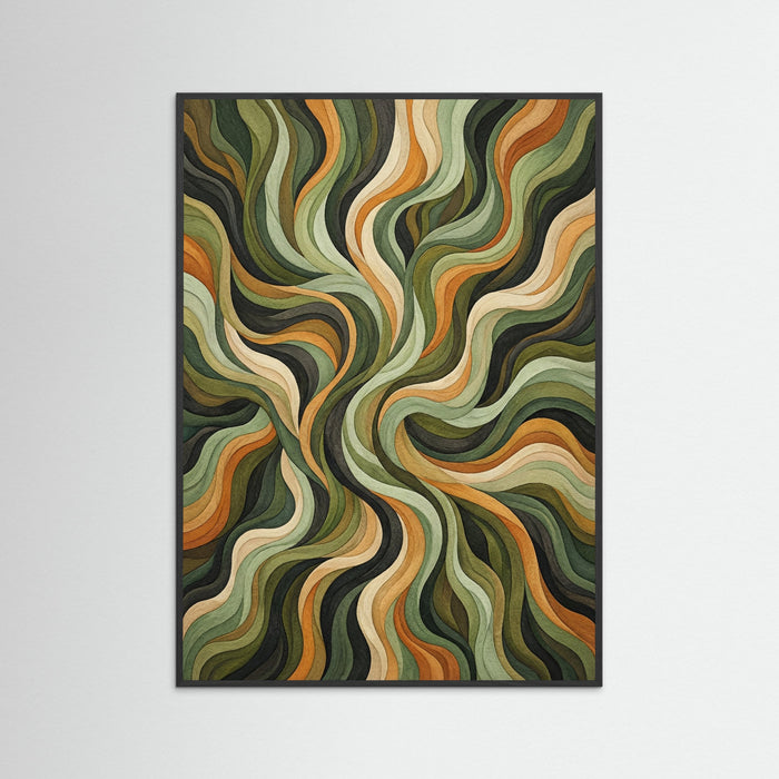 Black Wood Earthy Undulations