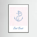 East Coast Anchor Poster – plakat og kunsttryk