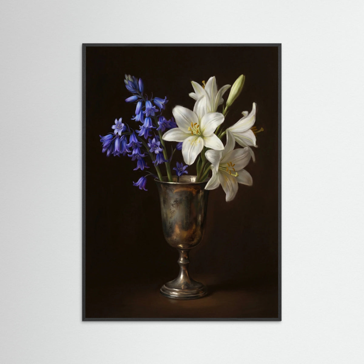 Black Wood Elegance in Bloom