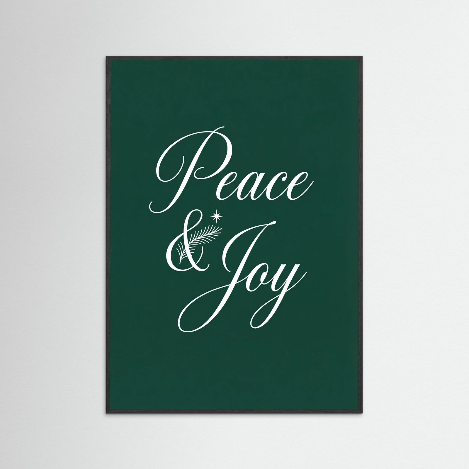 Black Wood Elegant Christmas Script