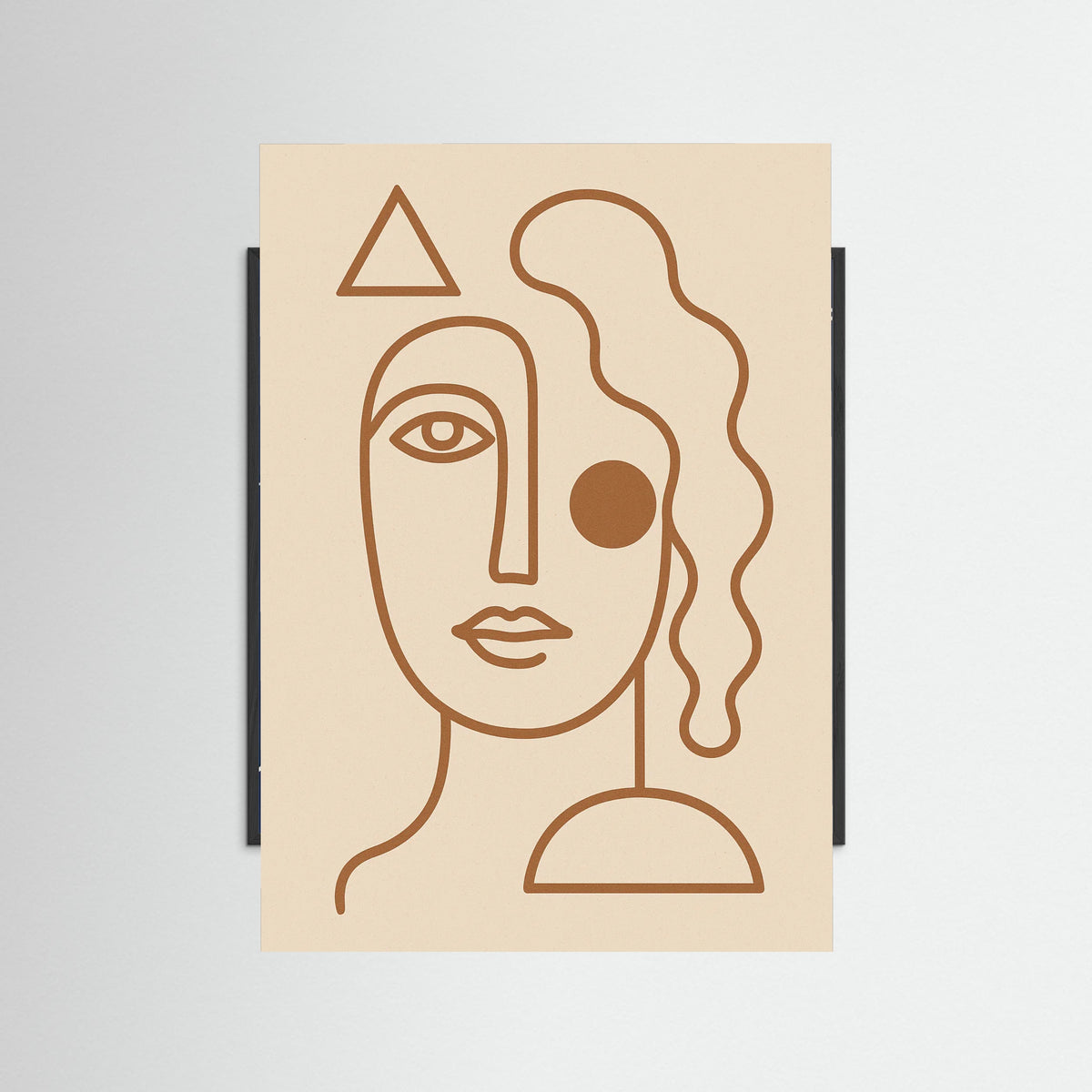 Black Wood Elegant Curve