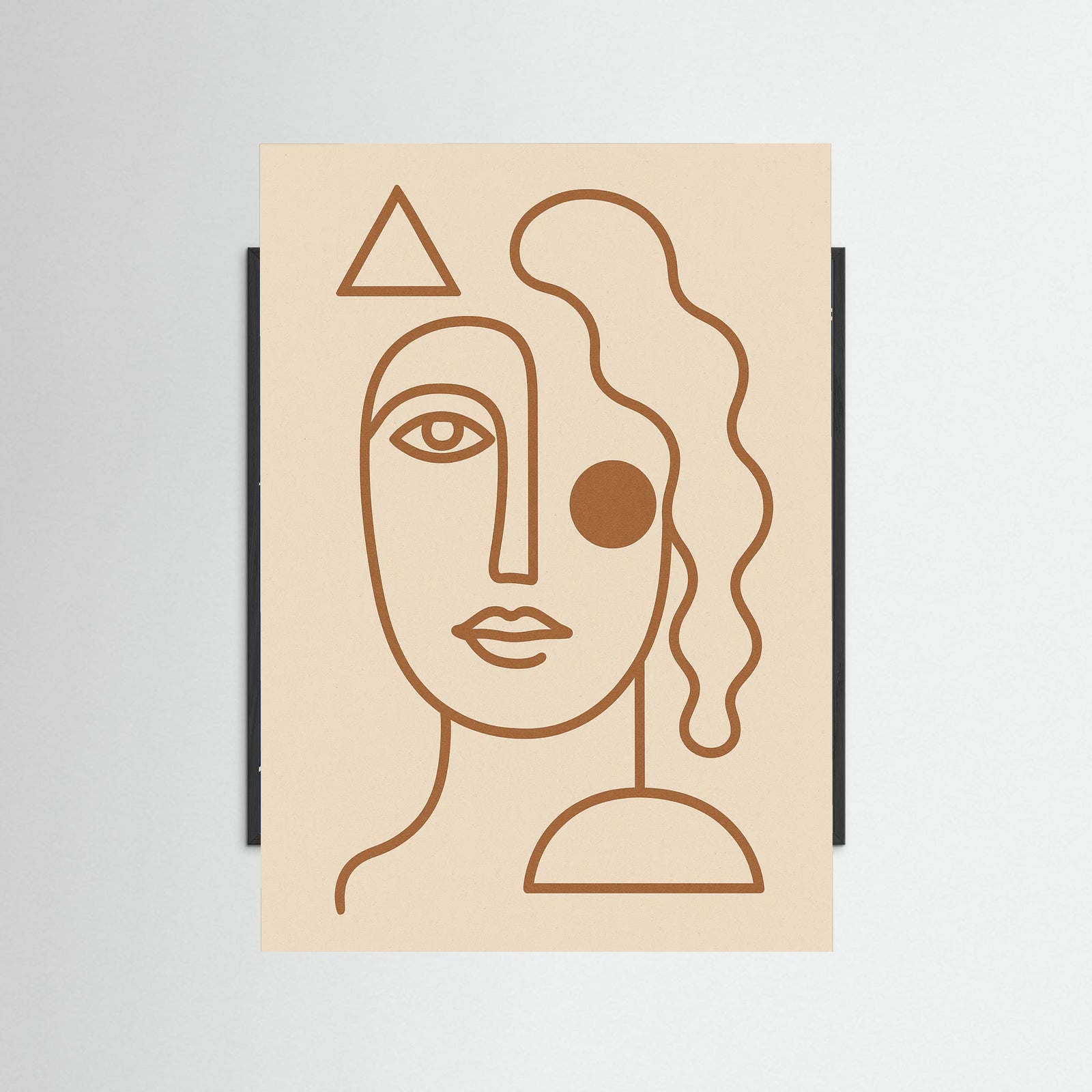 Black Wood Elegant Curve