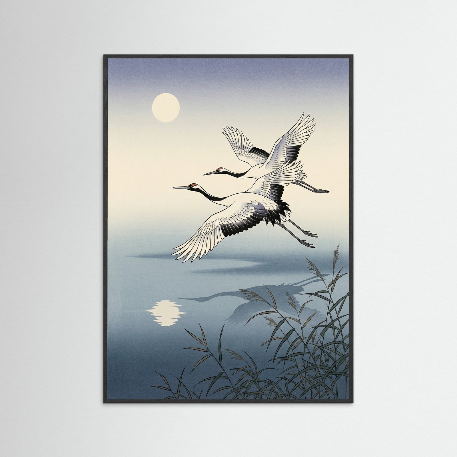 Black Wood Elegant Peacocks Perched