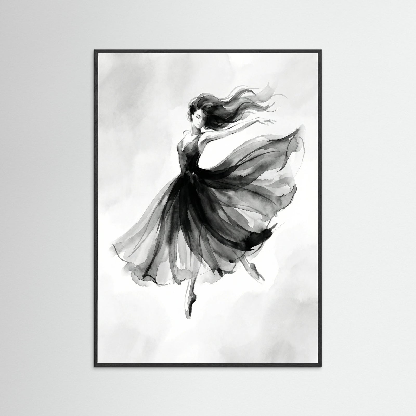 Black Wood Elegant Silhouette