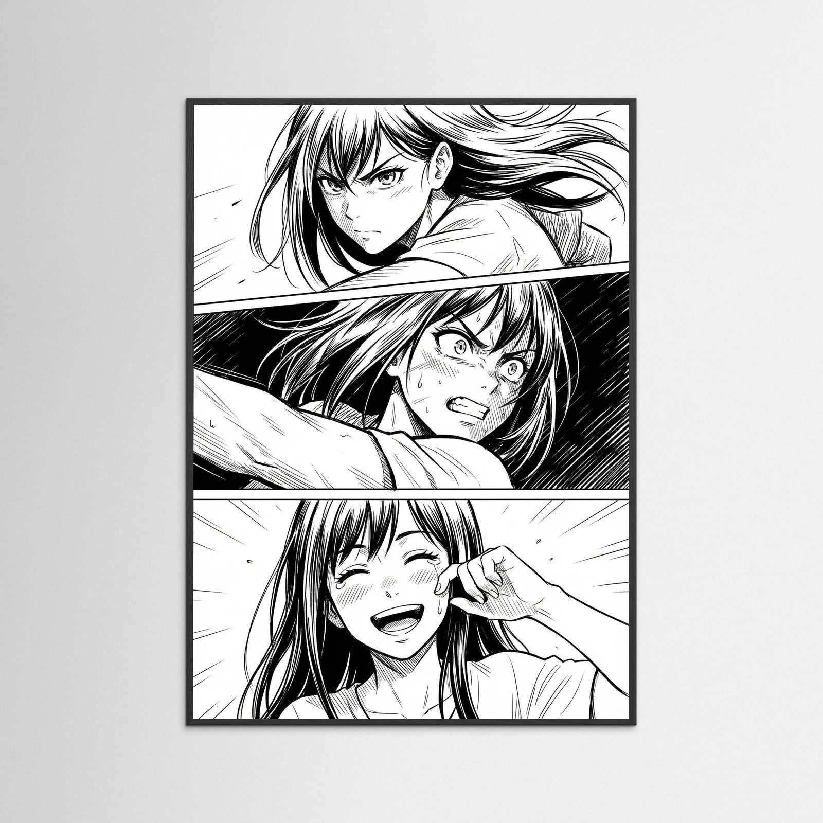 Black Wood Emotional Manga Gaze