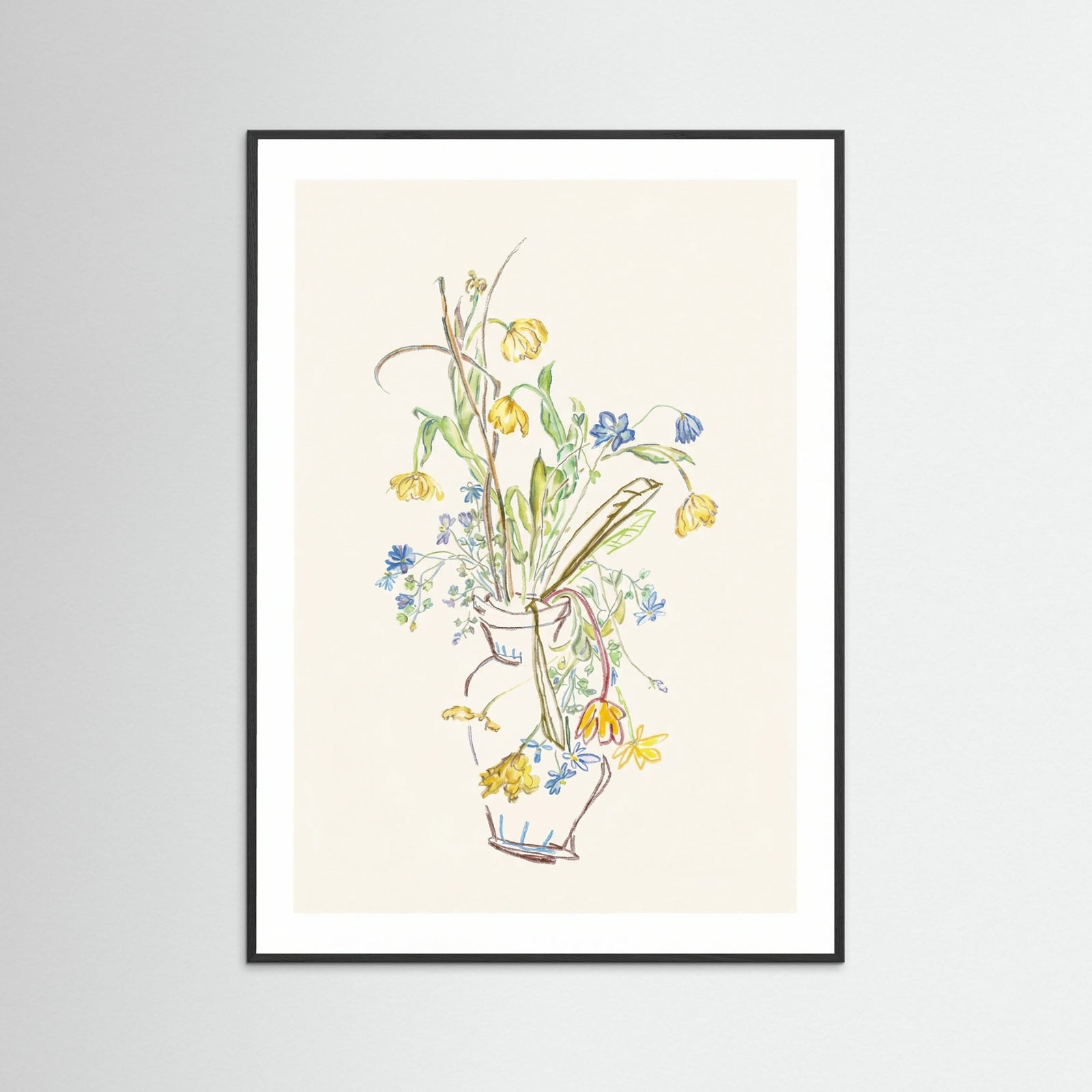 Black Wood Ephemeral Blossom Sketch