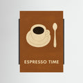 Black Wood Espresso Time